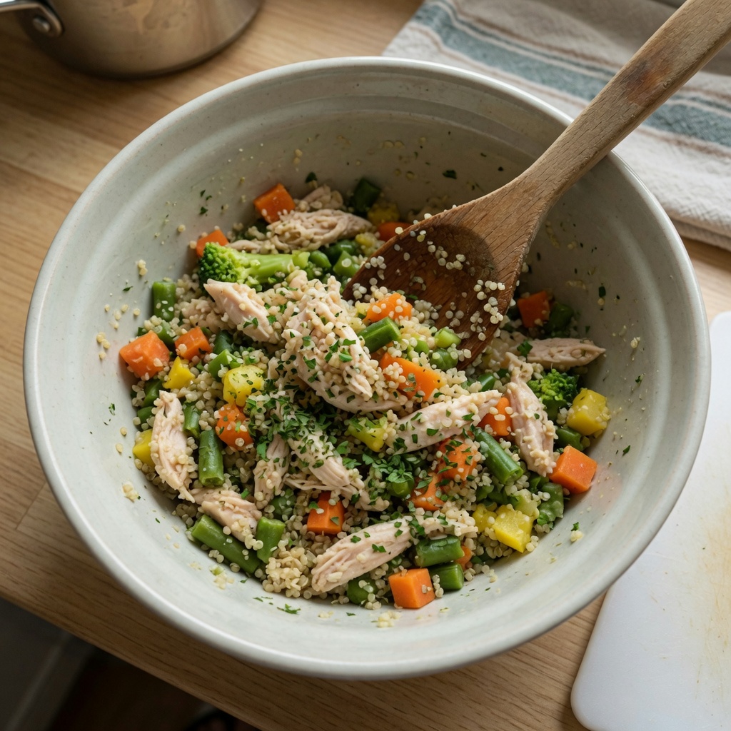 Chicken Quinoa Veggie Bowl for Dogs step 5