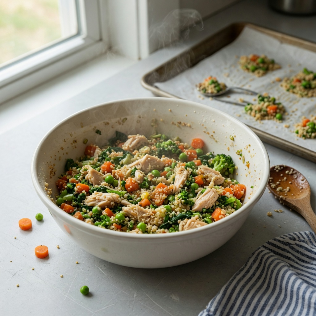 Chicken Quinoa Veggie Bowl for Dogs step 6
