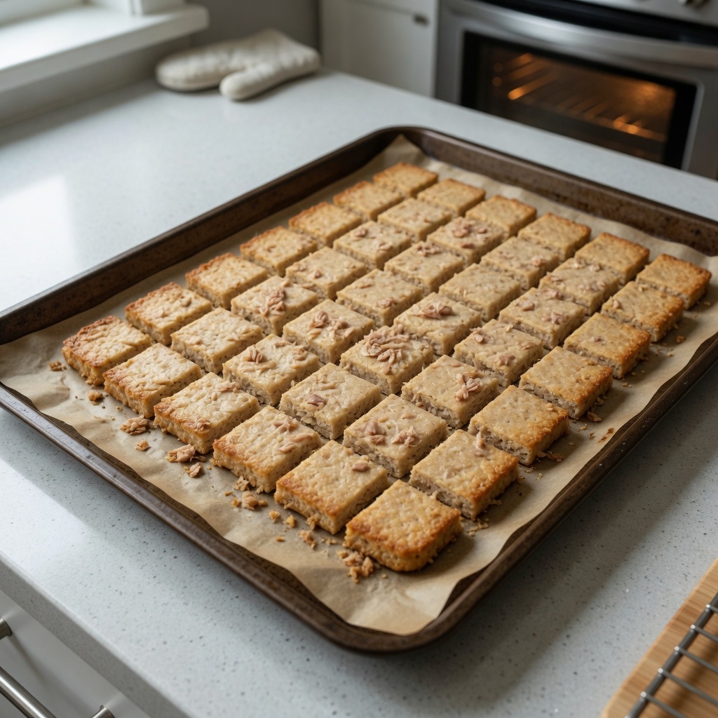 Coconut Flour Tuna Cat Squares step 6