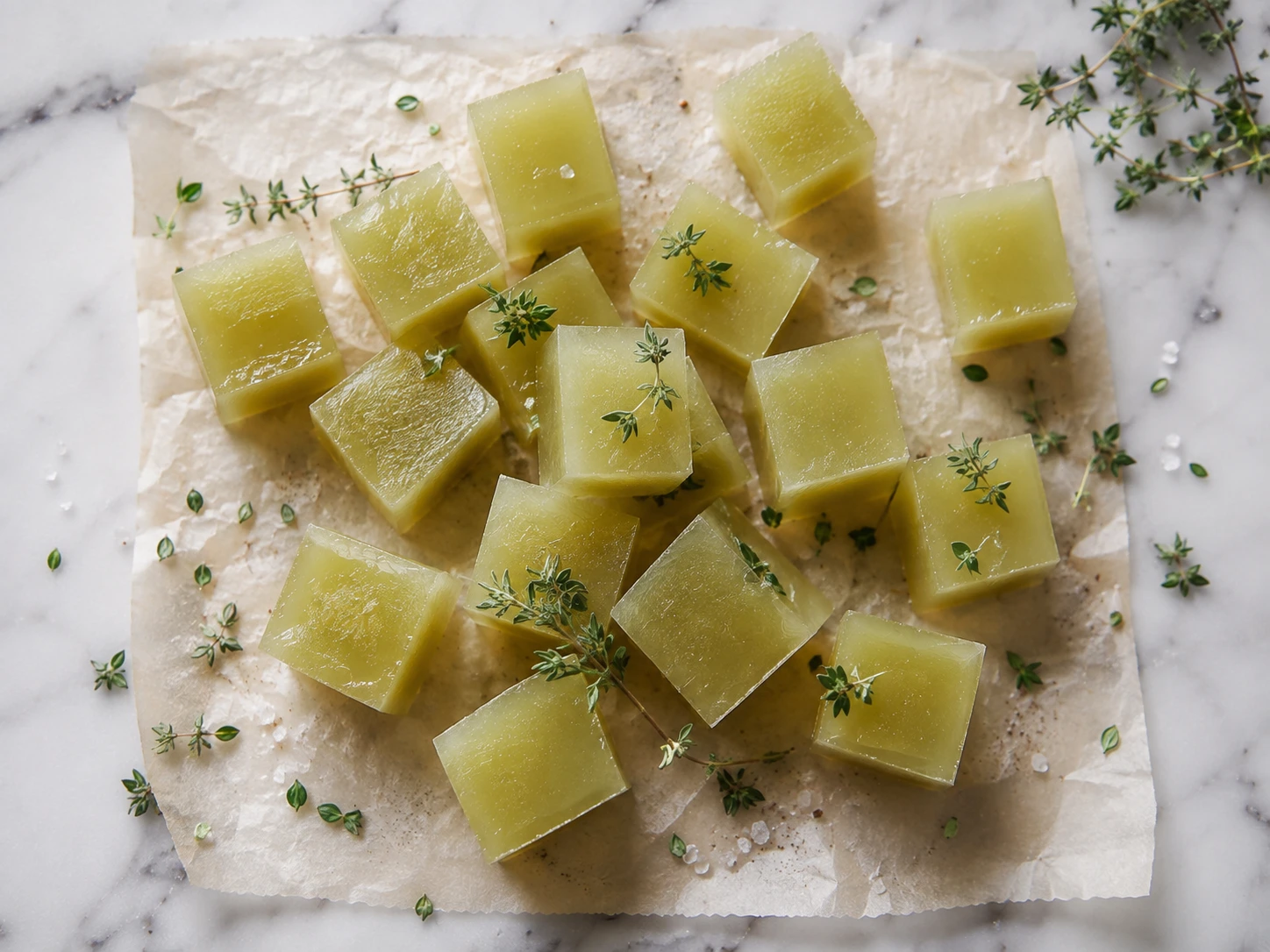 Cool & Crunchy: Frozen Green Bean Gelatin Cubes for Your Dog