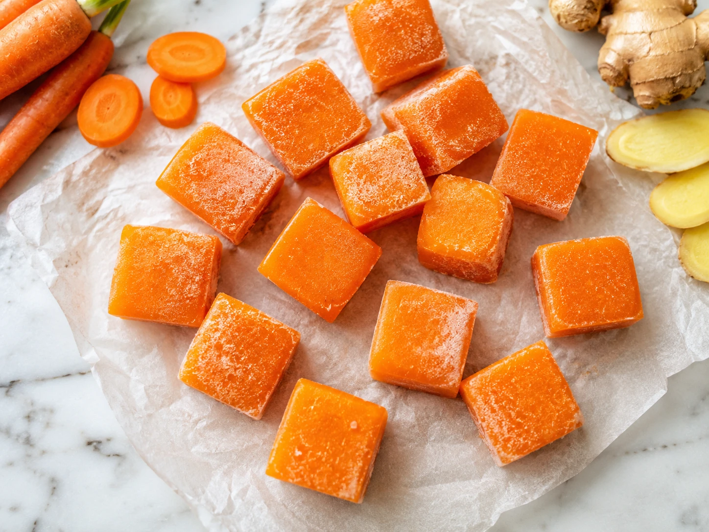 Cool Down Your Canine: Carrot Ginger Hydration Cubes step 3