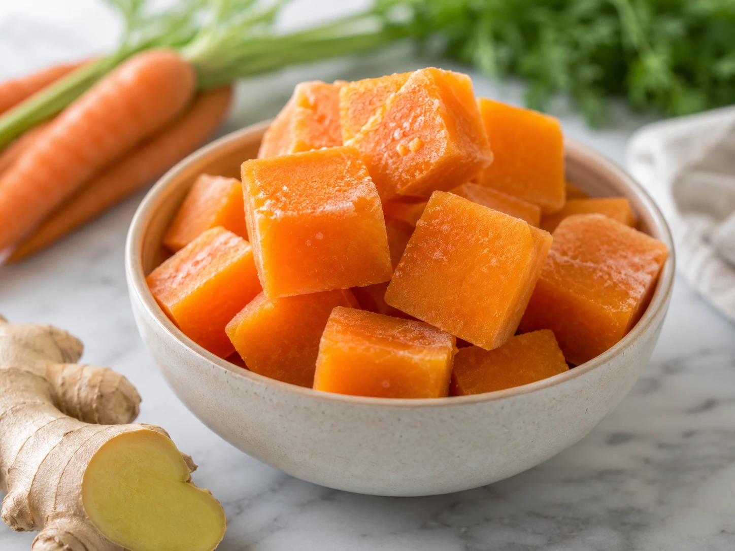 Cool Down Your Canine: Carrot Ginger Hydration Cubes step 4
