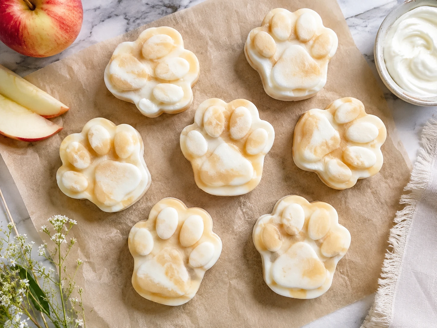 Cool Down Your Canine with Apple & Yogurt Swirl Pupsicles step 3