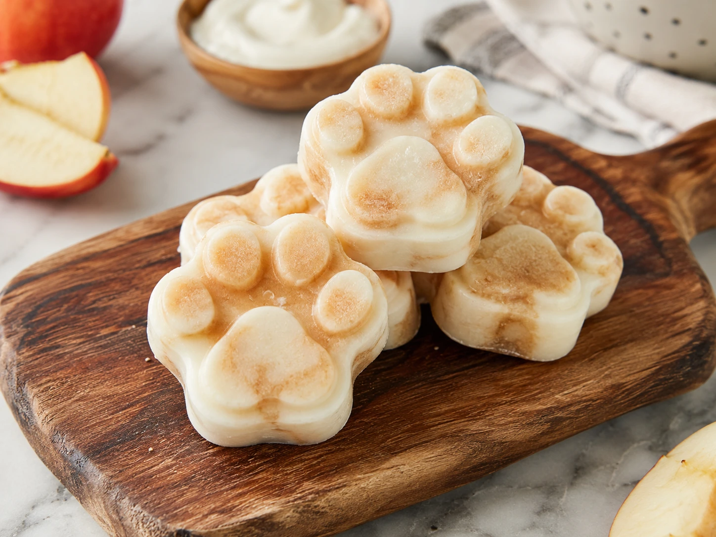 Cool Down Your Canine with Apple & Yogurt Swirl Pupsicles step 5