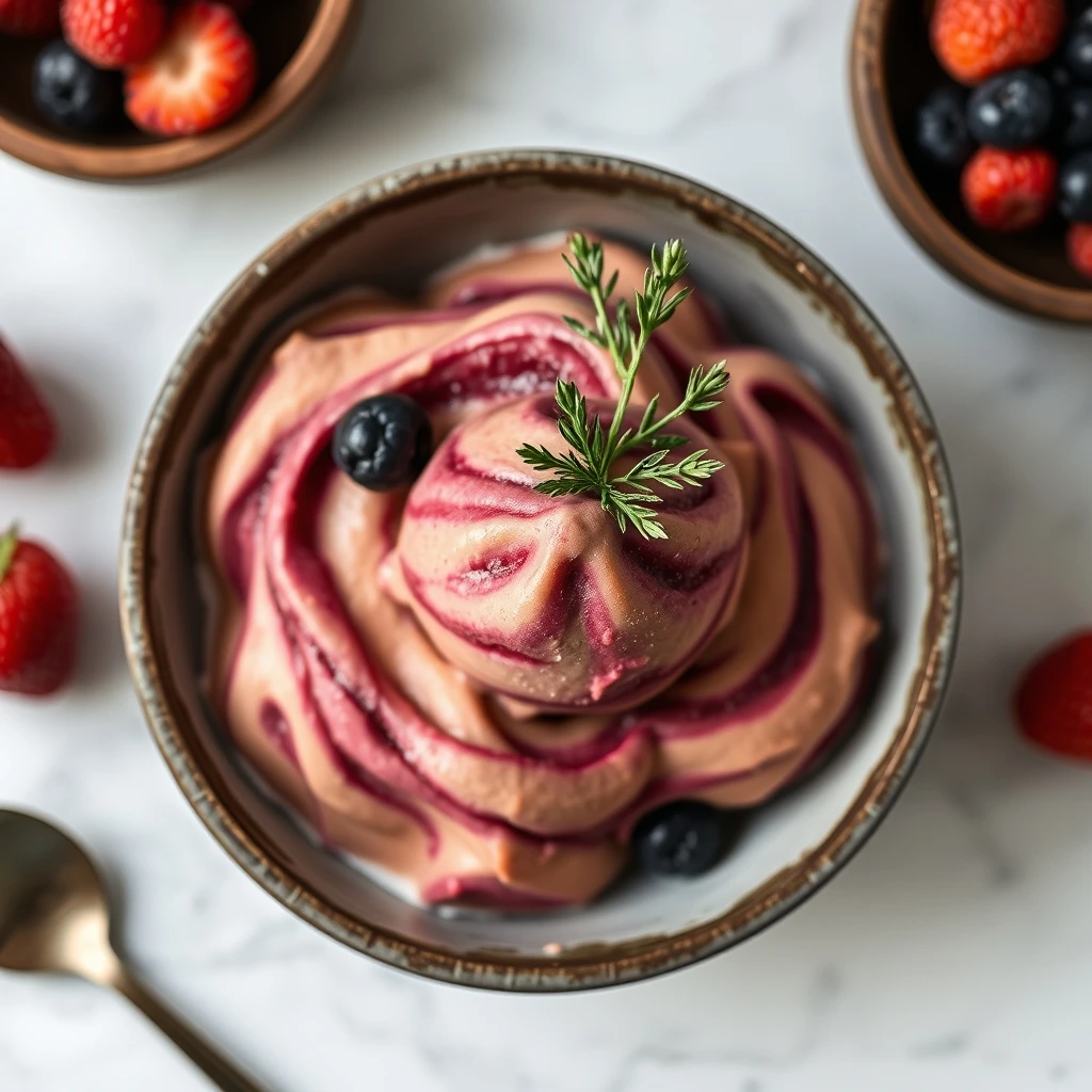 Cooling Berry & Sweet Potato Swirl Frozen Treats for Dogs and Small Pets step 1