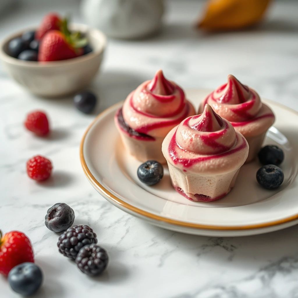 Cooling Berry & Sweet Potato Swirl Frozen Treats for Dogs and Small Pets step 2