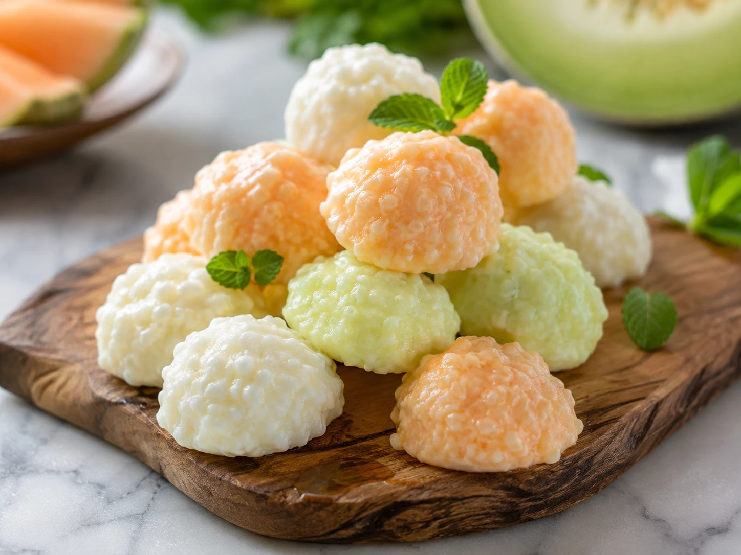 Cooling Cottage Cheese and Melon Drops for Pets step 5