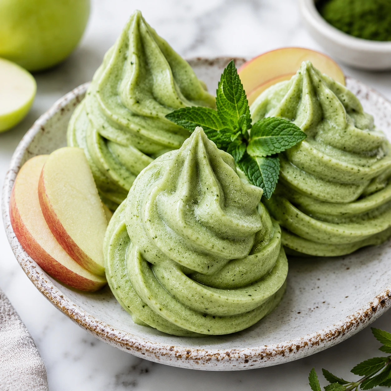 Cooling Spirulina and Apple Frozen Swirls for Your Dog step 2