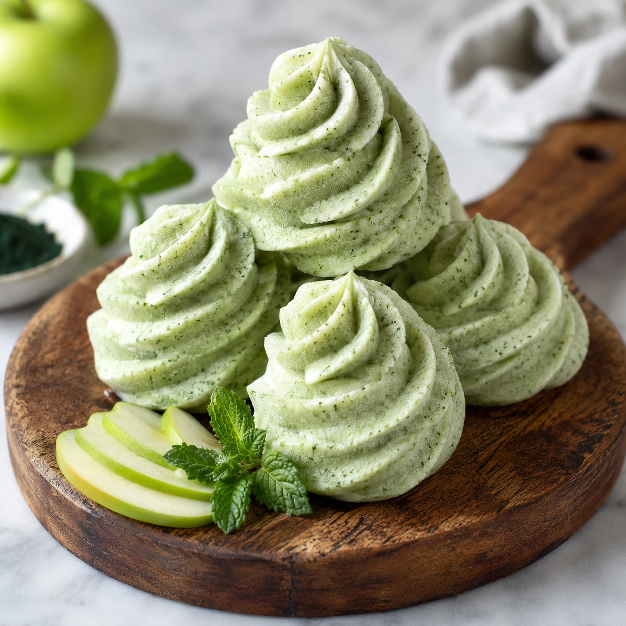 Cooling Spirulina and Apple Frozen Swirls for Your Dog step 5