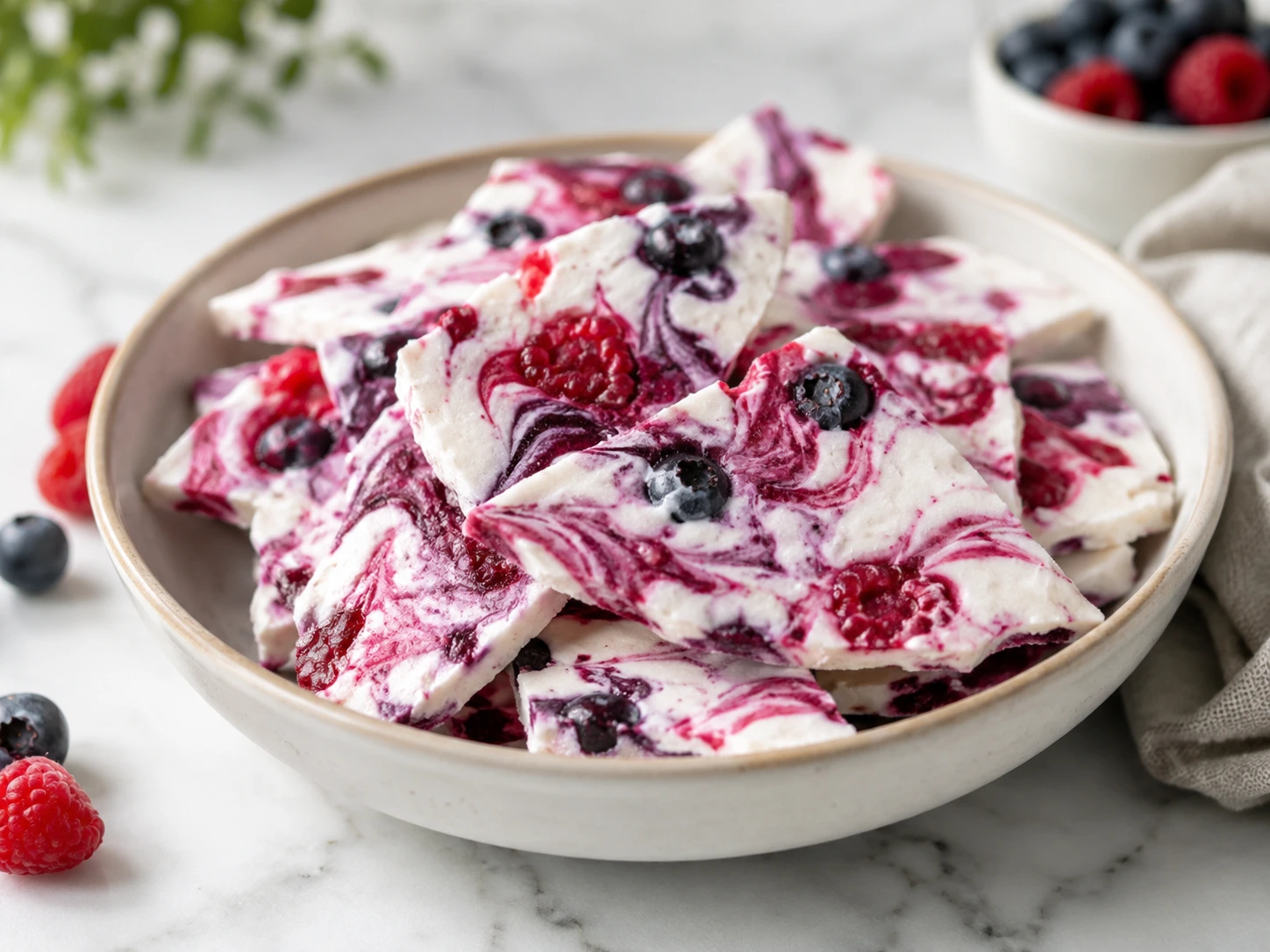 Cottage Cheese & Berry Swirl Bark: A Cool Summer Treat for Dogs step 4