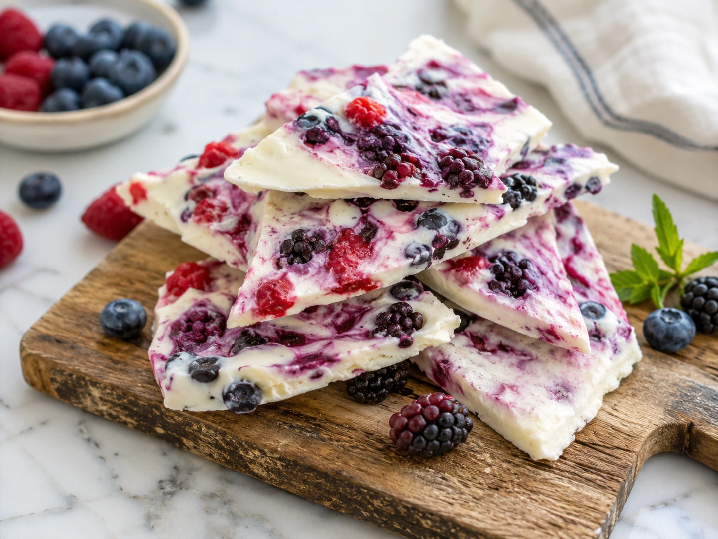 Cottage Cheese & Berry Swirl Bark: A Cool Summer Treat for Dogs step 5