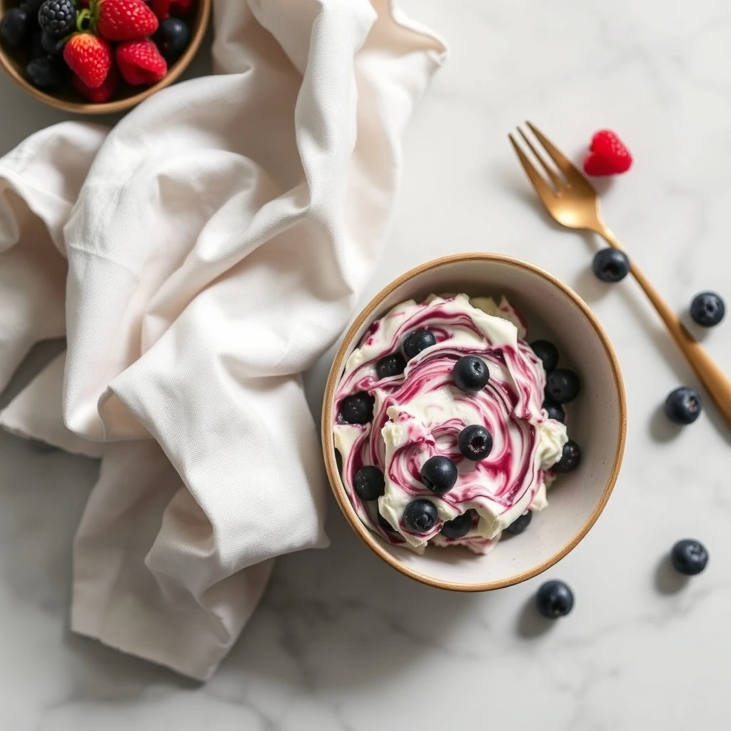 Cottage Cheese & Berry Swirl Bark: A Cool Summer Treat for Dogs step 6