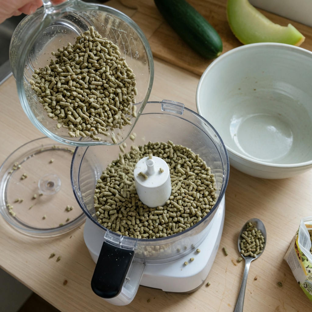 Cucumber Melon Pellet Biscuits for Guinea Pigs and Small Pets step 1