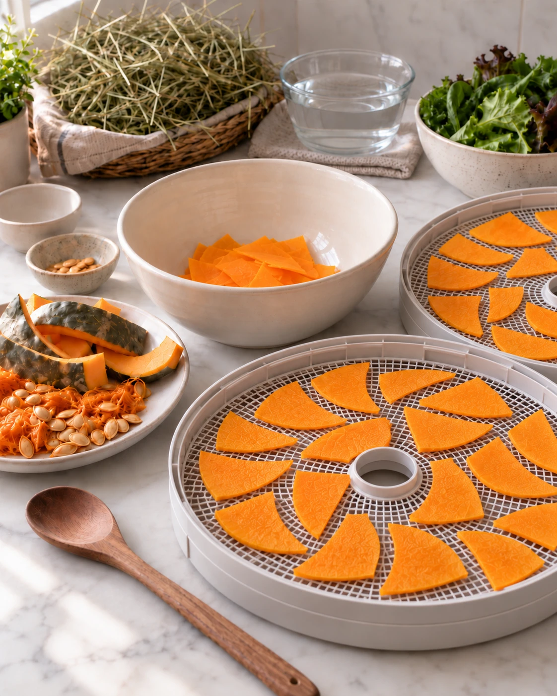 Dehydrated Pumpkin Petals for Rabbits