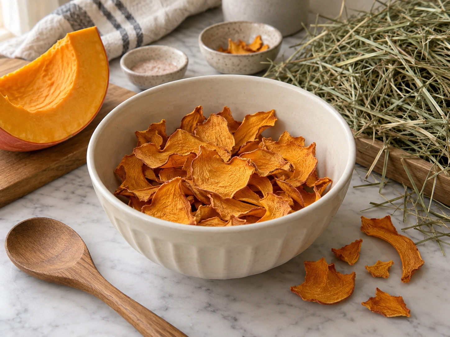 Dehydrated Pumpkin Petals for Rabbits step 5