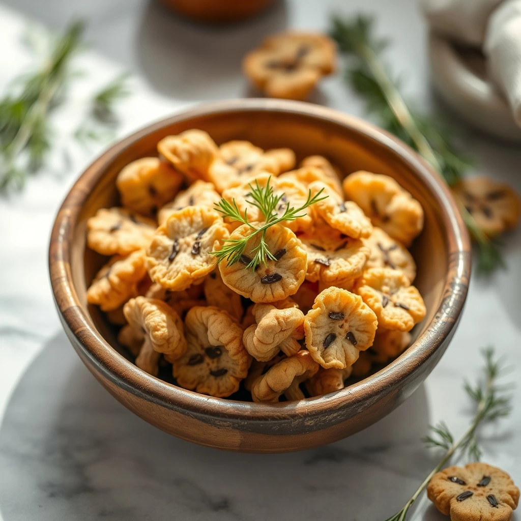 DIY Dehydrated Mushroom & Dill Chews for Dogs step 1