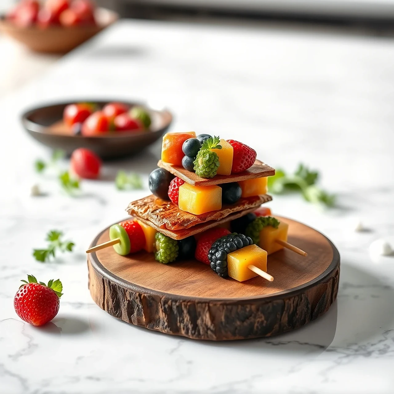 DIY Fresh Fruit & Veggie Skewers for Happy, Healthy Pets