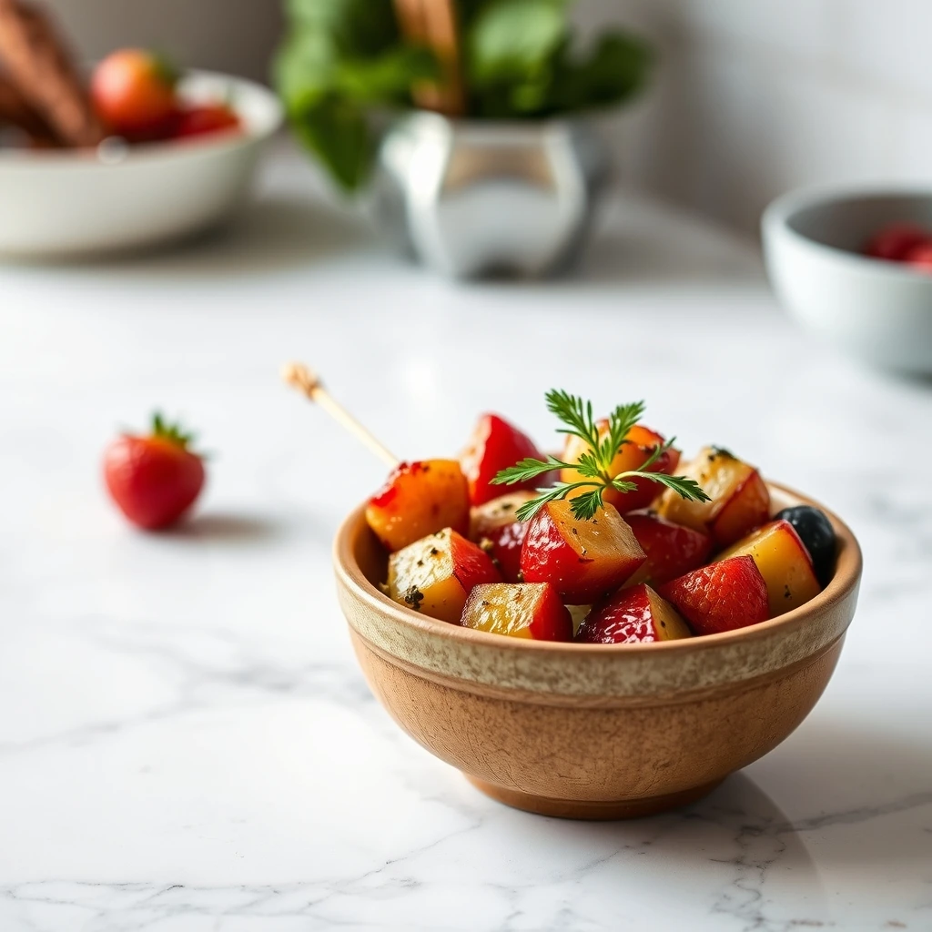DIY Fresh Fruit & Veggie Skewers for Happy, Healthy Pets step 1