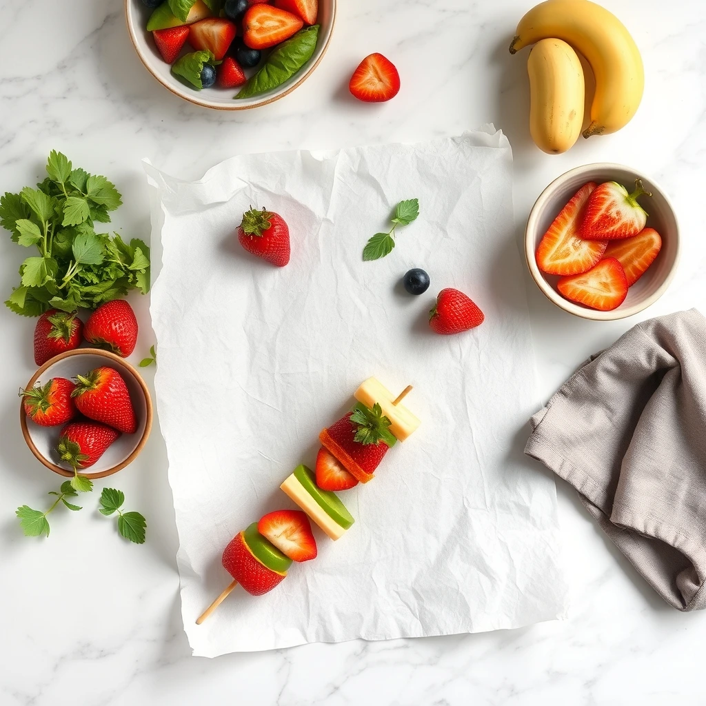DIY Fresh Fruit & Veggie Skewers for Happy, Healthy Pets step 3