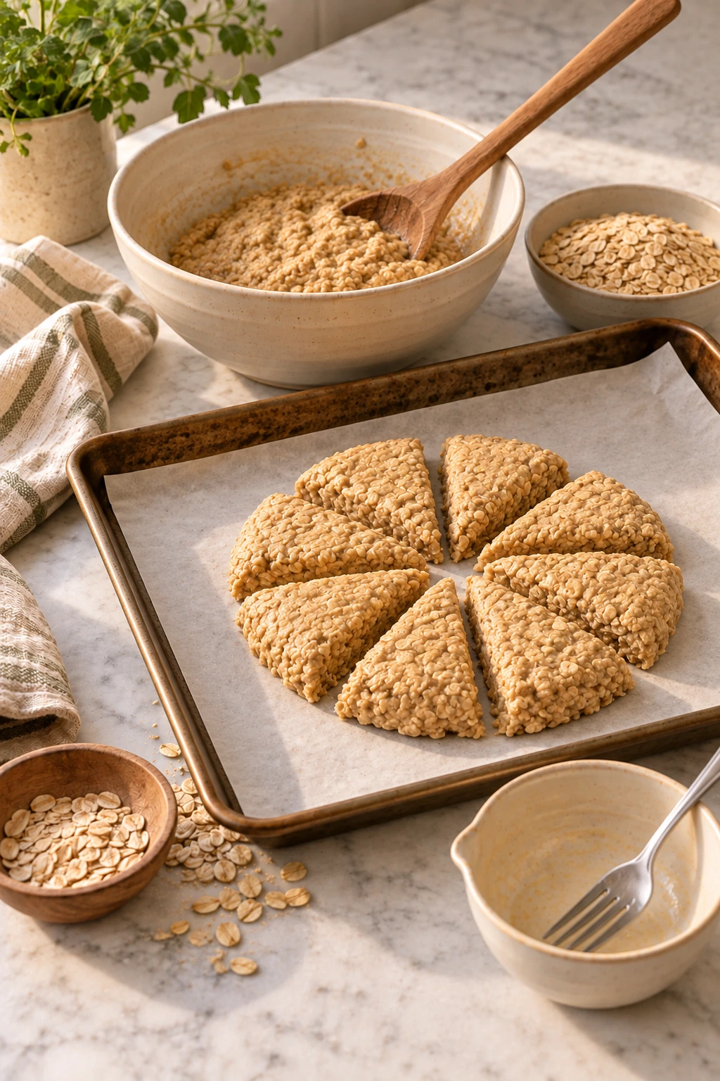 Dogs Baked Apple Oat Breakfast Scones