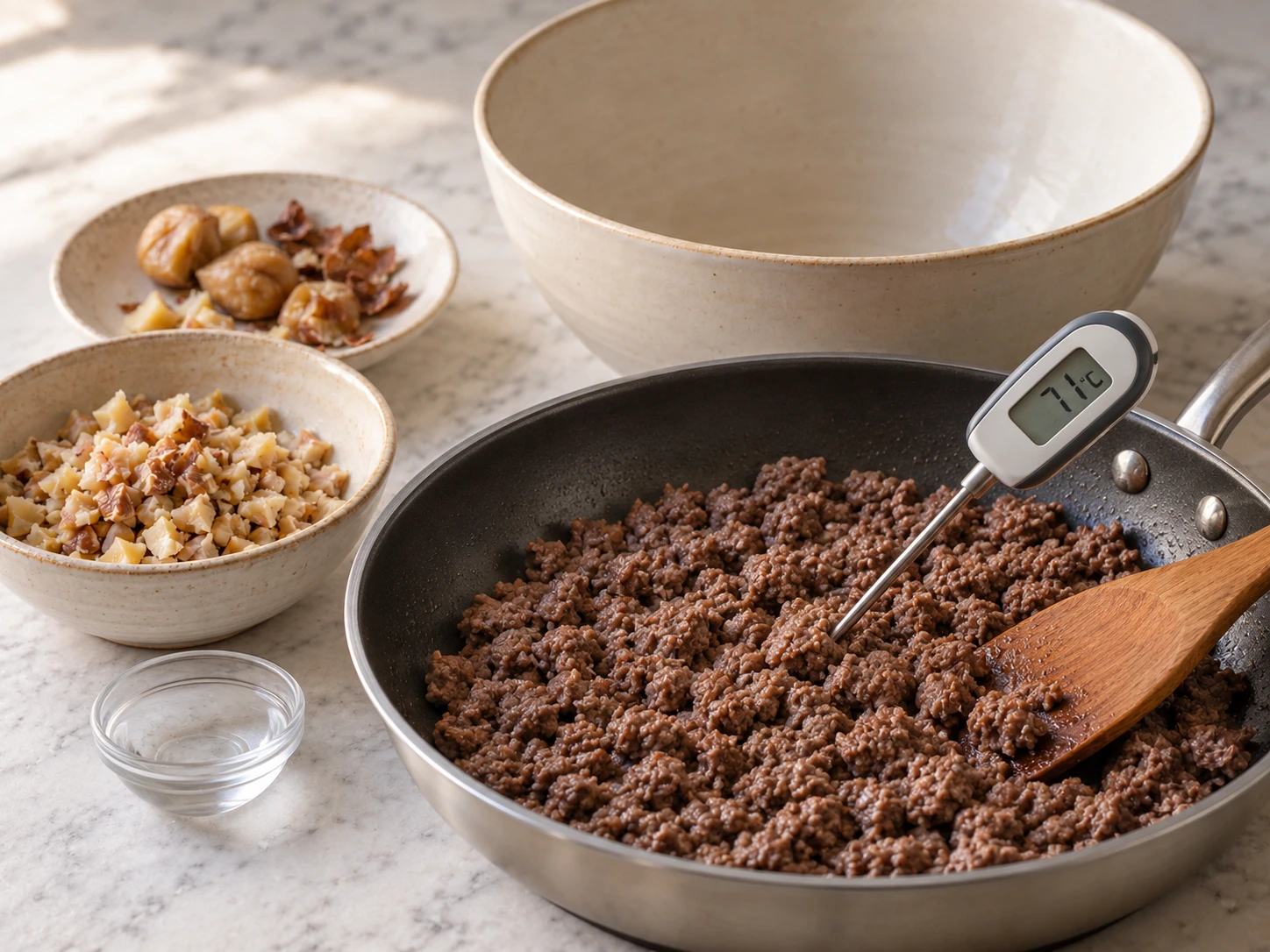 Dogs Beef and Chestnut Savory Crumble step 2