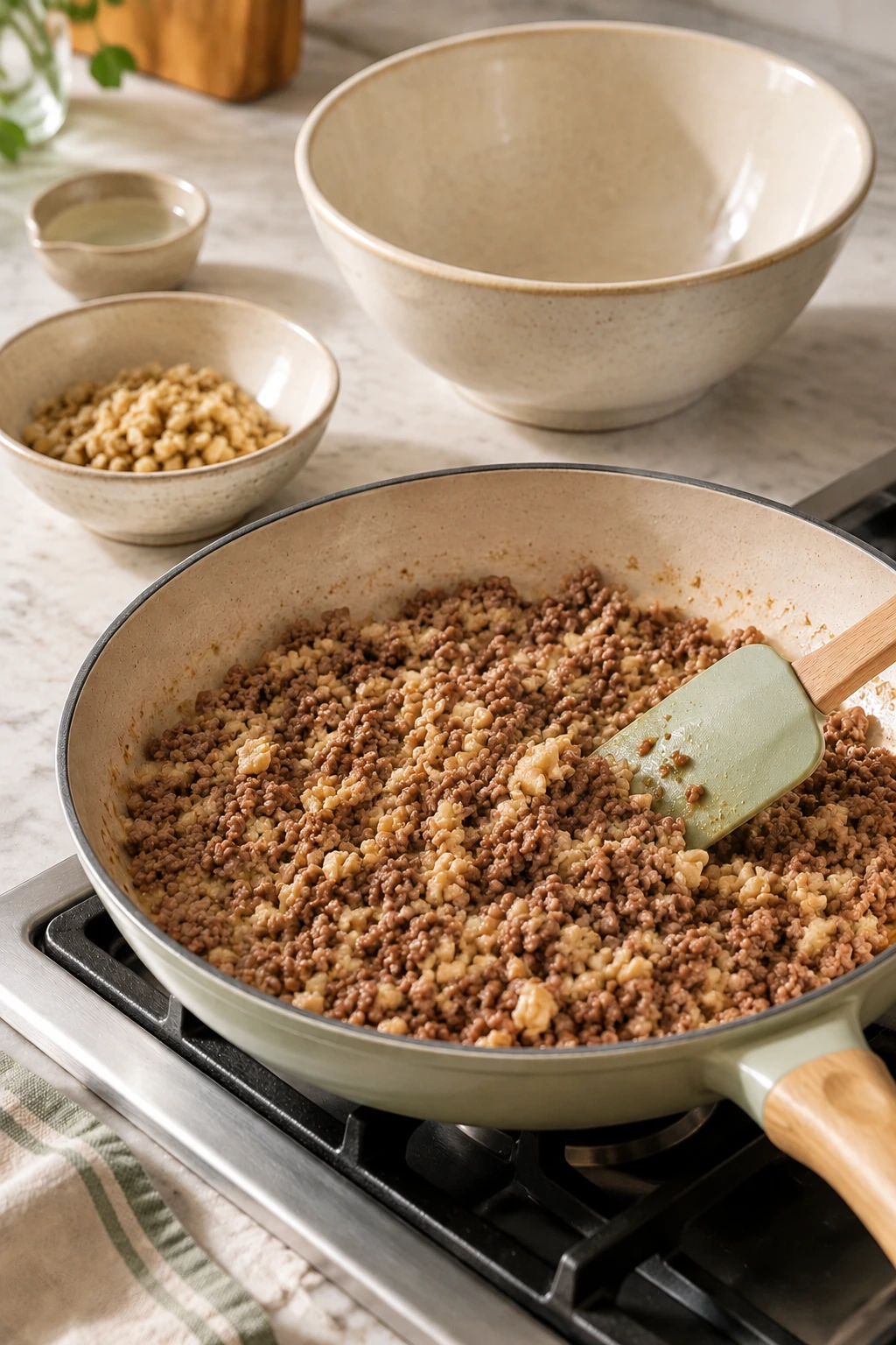 Dogs Beef and Chestnut Savory Crumble step 4