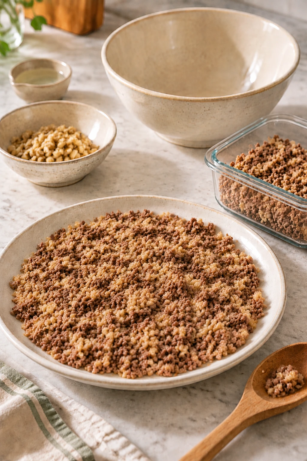 Dogs Beef and Chestnut Savory Crumble step 5