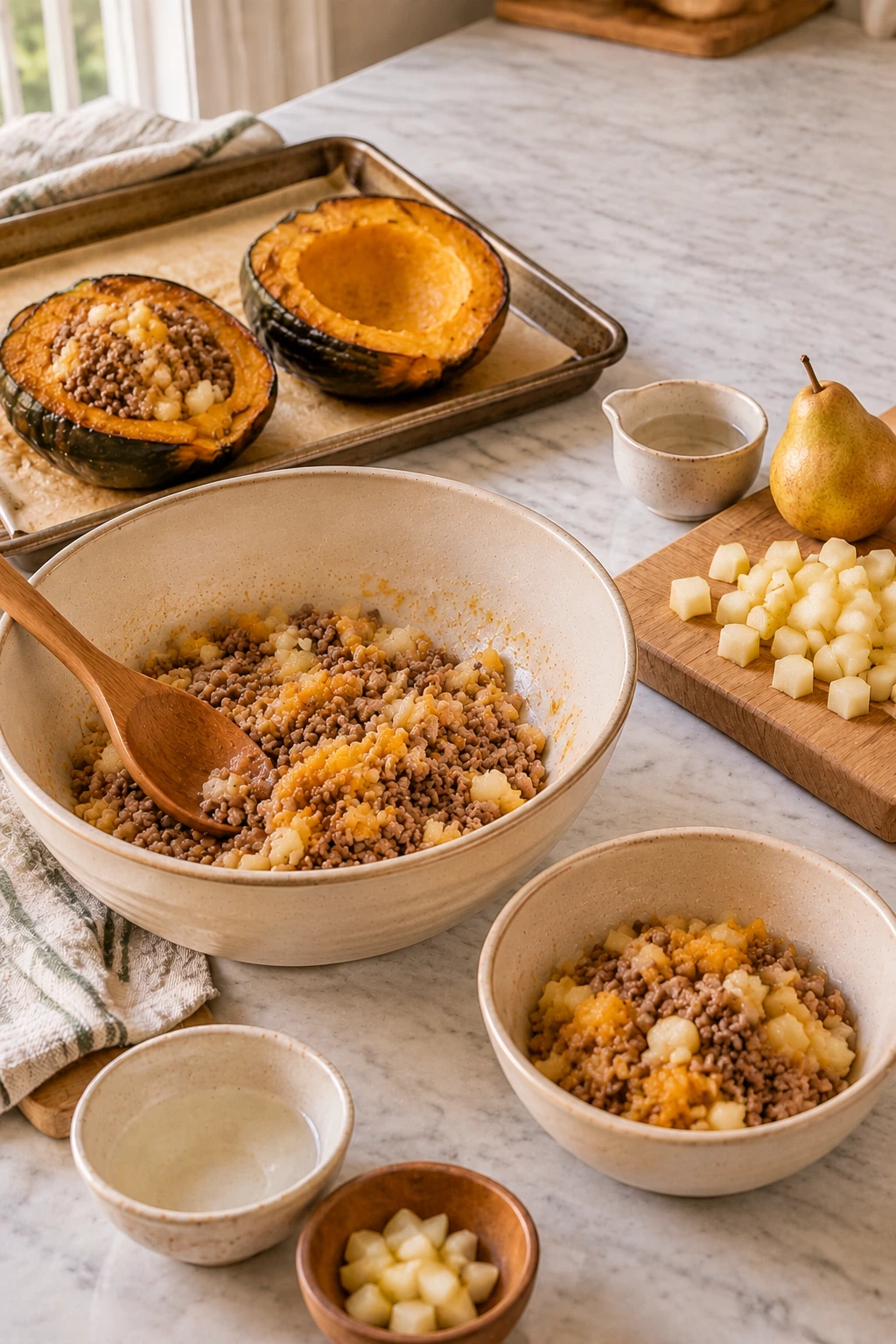 Dogs Beef and Pear Savory Stuffed Squash step 5
