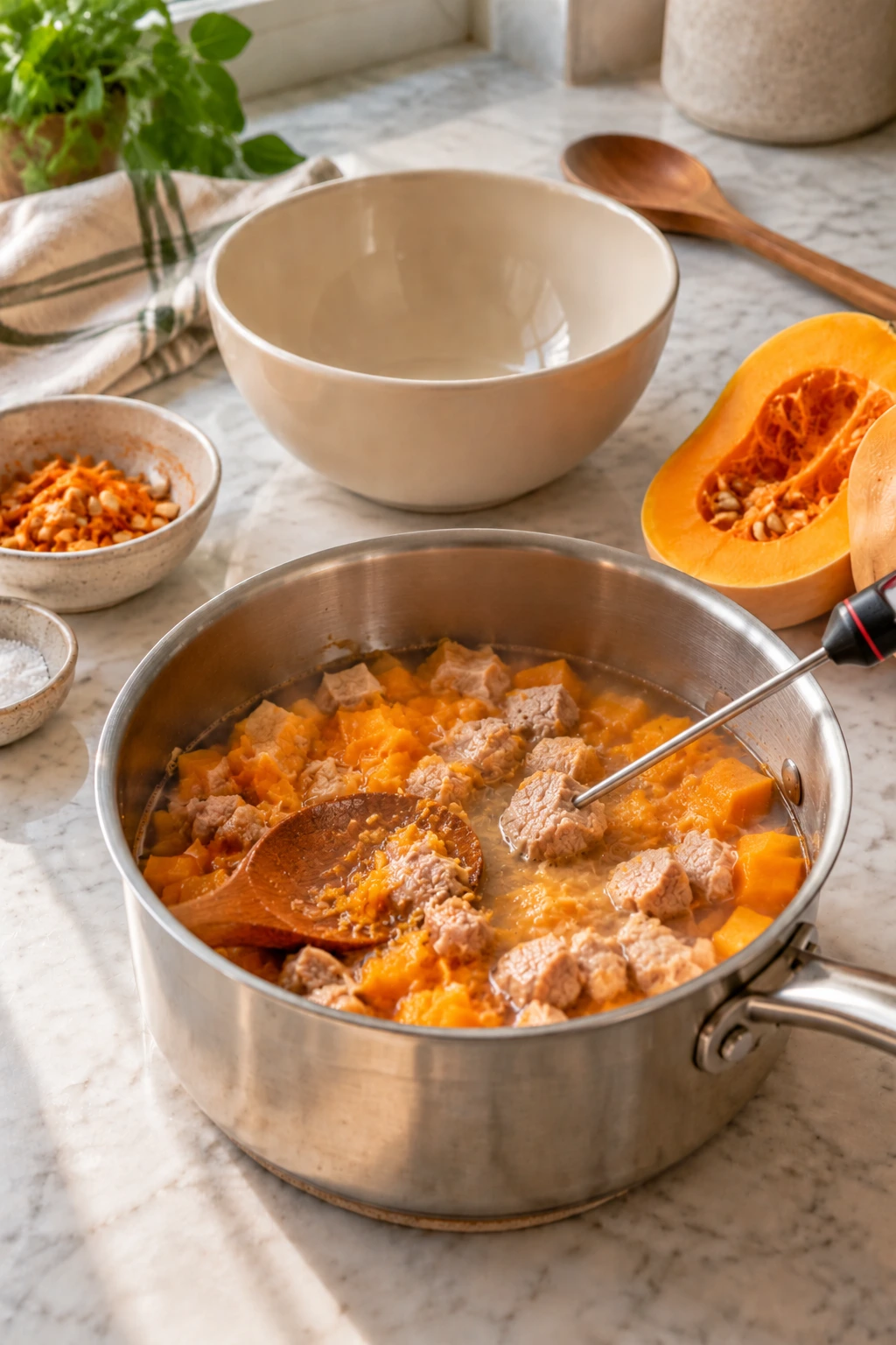 Dogs Pork and Butternut Squash Stew