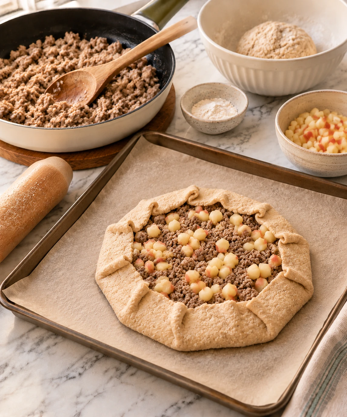 Dogs Turkey and Apple Savory Galette