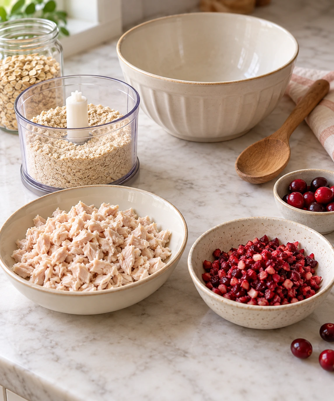 Dogs Turkey Cranberry Oat Steamed Puddings step 1
