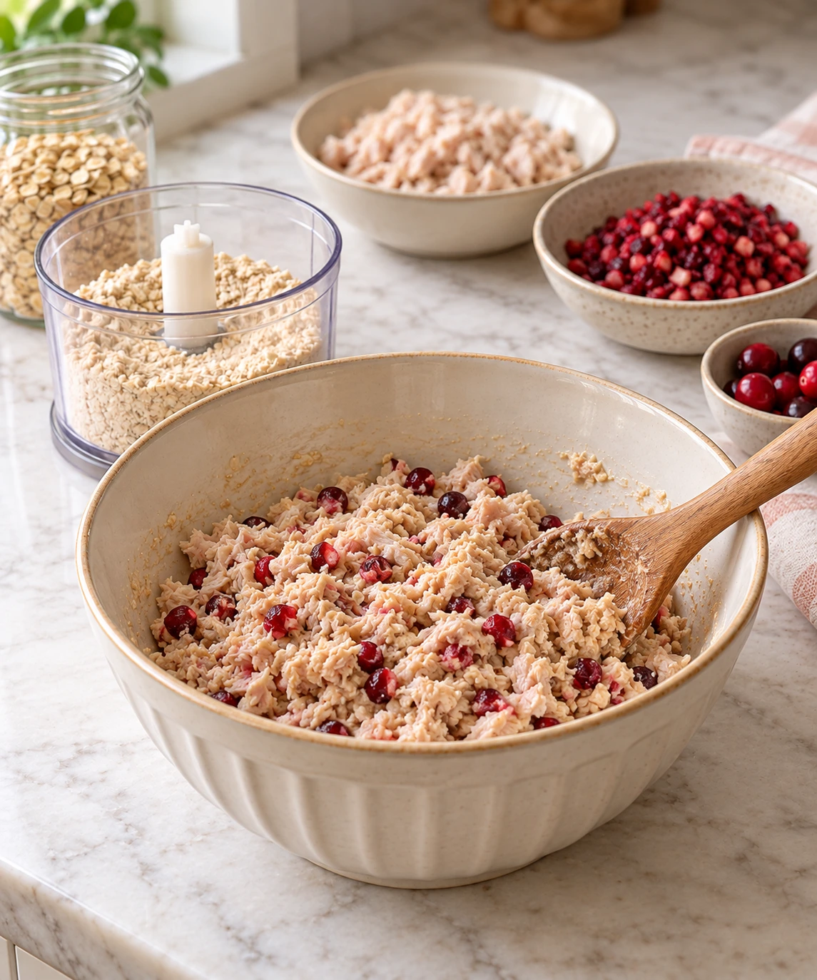 Dogs Turkey Cranberry Oat Steamed Puddings step 2