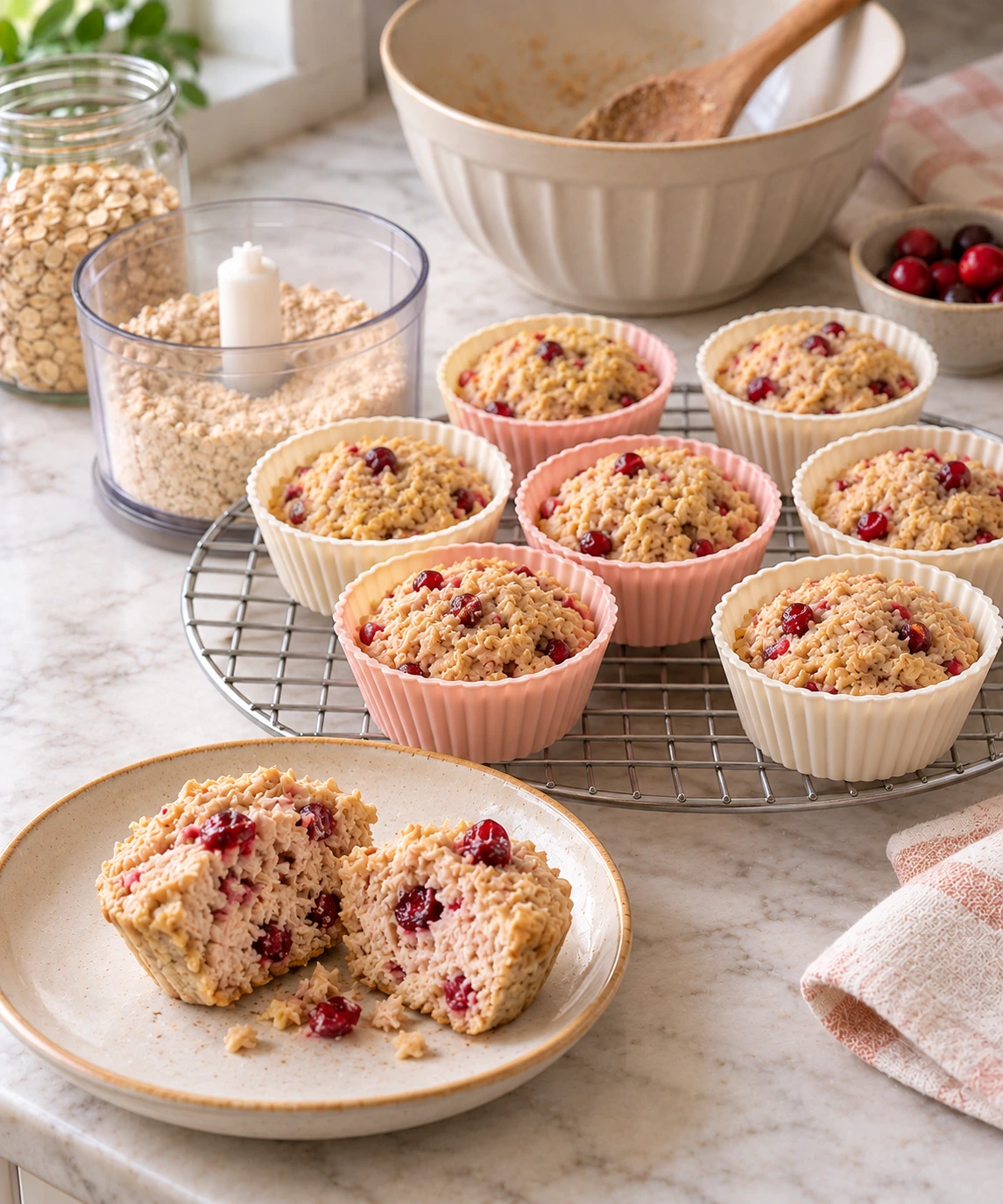 Dogs Turkey Cranberry Oat Steamed Puddings step 5