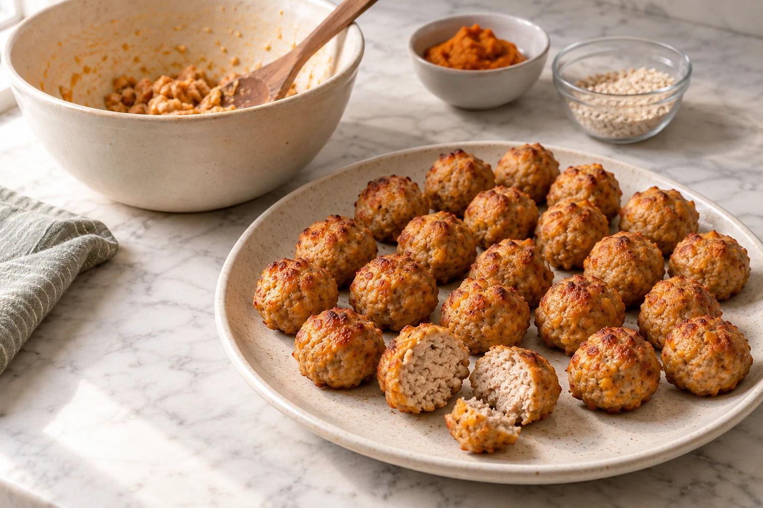 Dogs Turkey Pumpkin Meatballs step 5