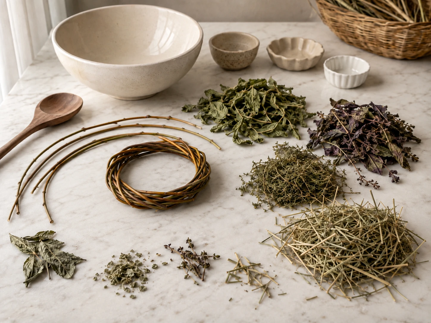 Dried Herb and Willow Forage Ring for Rabbits step 2