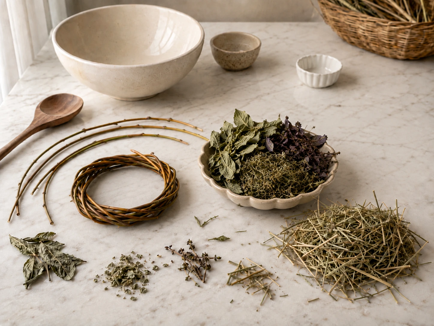 Dried Herb and Willow Forage Ring for Rabbits step 3