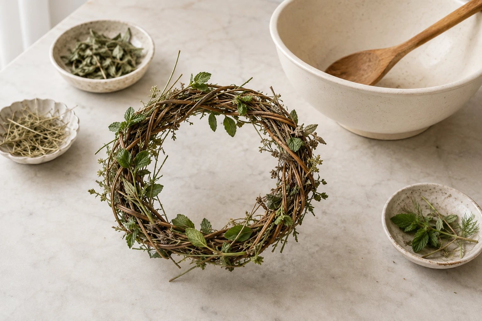 Dried Herb and Willow Forage Ring for Rabbits step 5