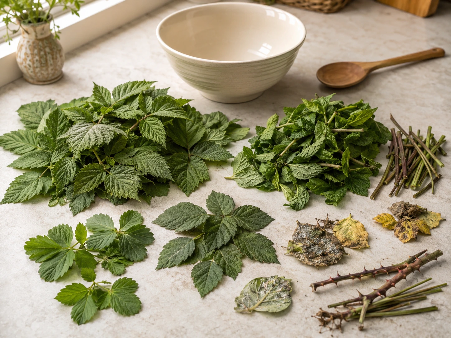 Dried Raspberry Leaf and Mint Forage Mix for Rabbits step 1