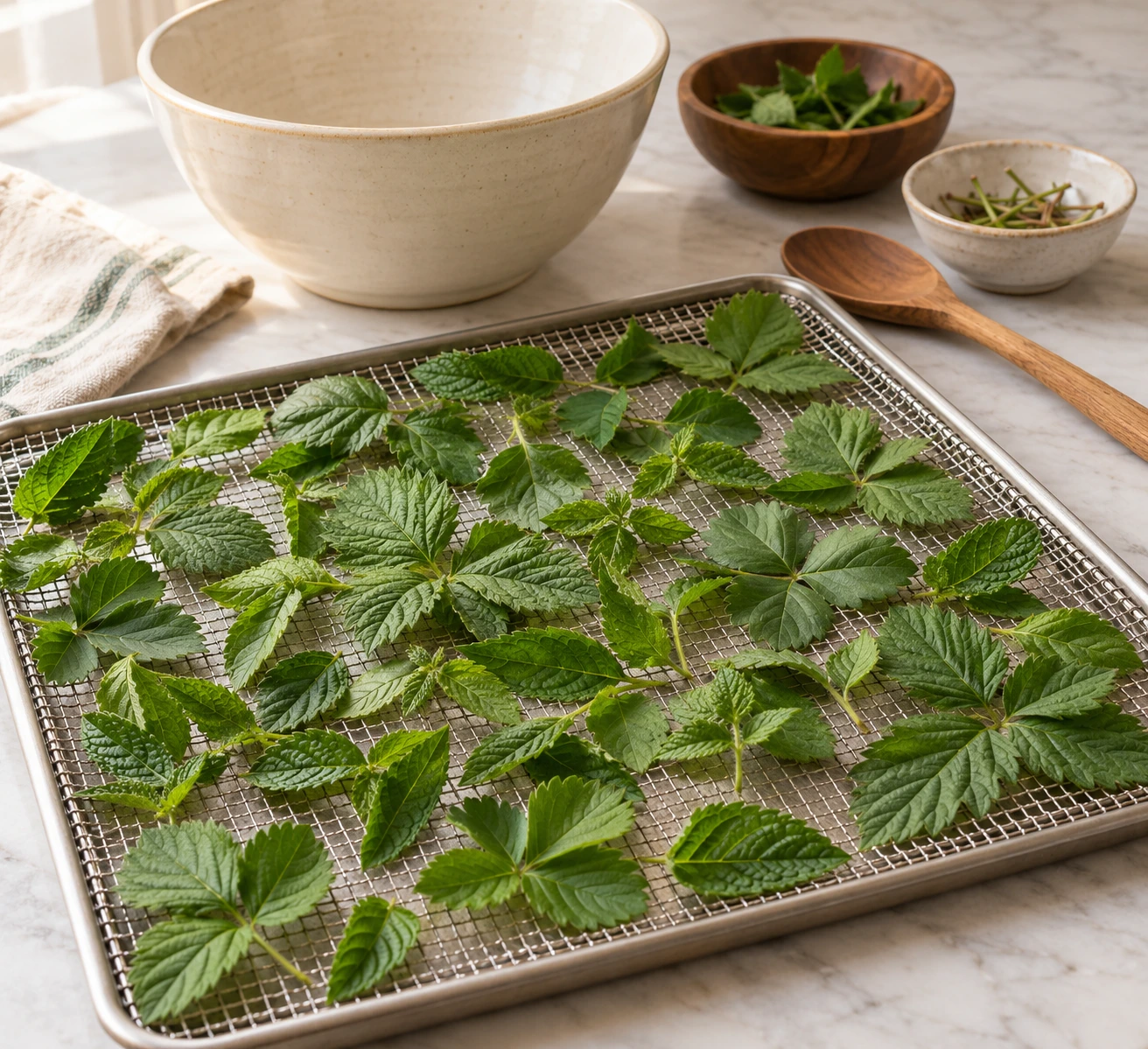 Dried Raspberry Leaf and Mint Forage Mix for Rabbits step 3