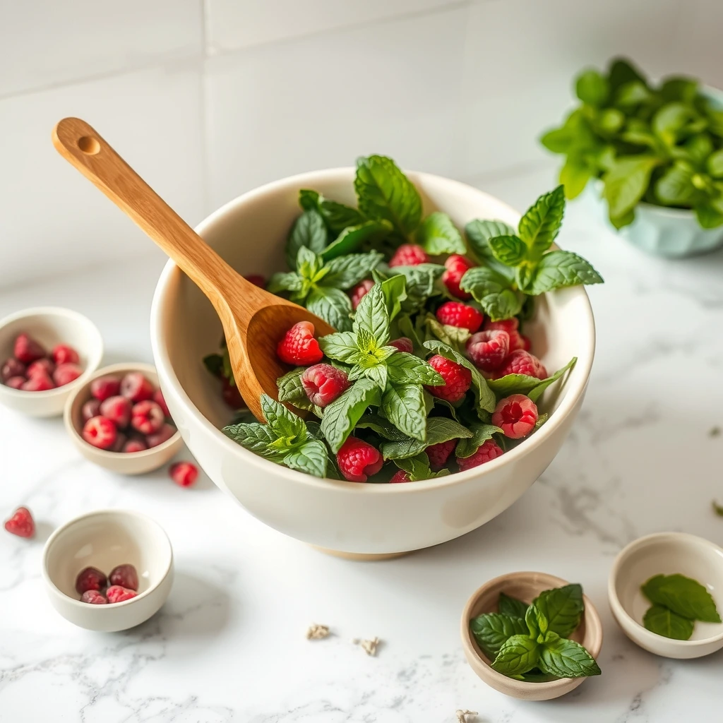 Dried Raspberry Leaf and Mint Forage Mix for Rabbits step 4
