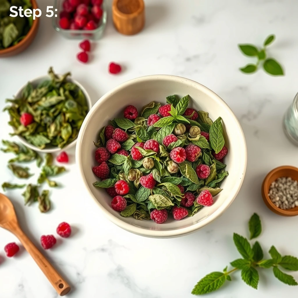 Dried Raspberry Leaf and Mint Forage Mix for Rabbits step 5