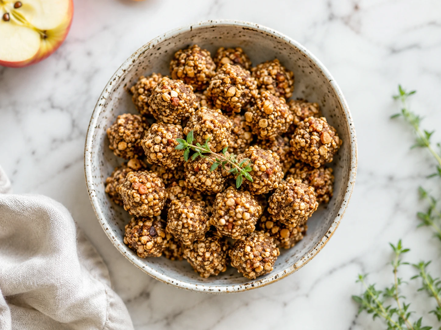 Easy 3-Ingredient Millet Apple Bird Bites step 1