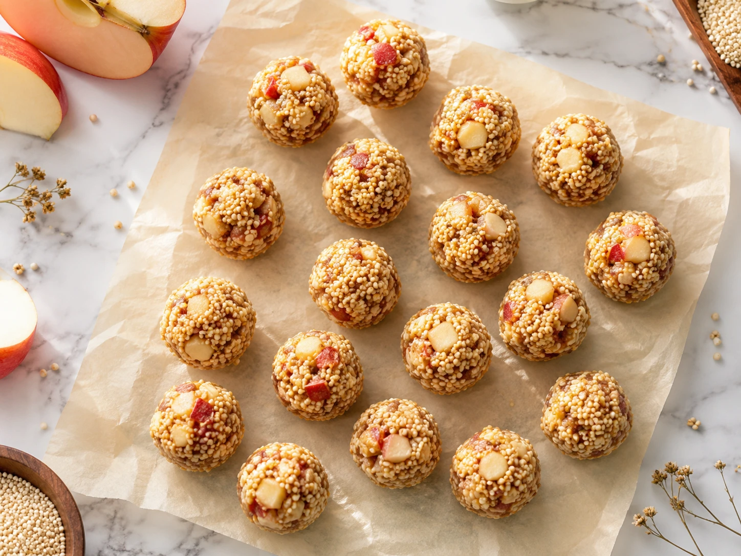 Easy 3-Ingredient Millet Apple Bird Bites step 3