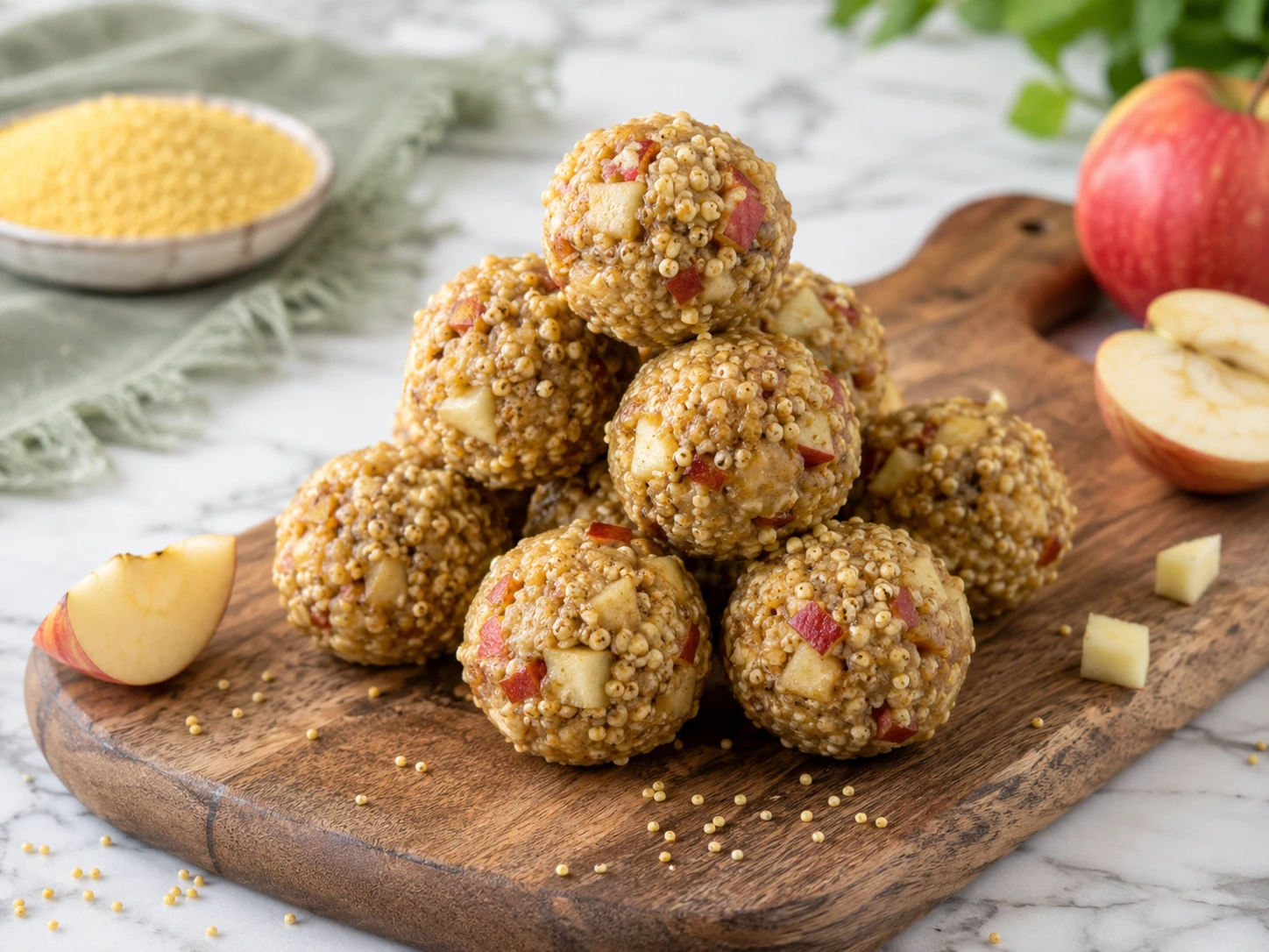 Easy 3-Ingredient Millet Apple Bird Bites step 5
