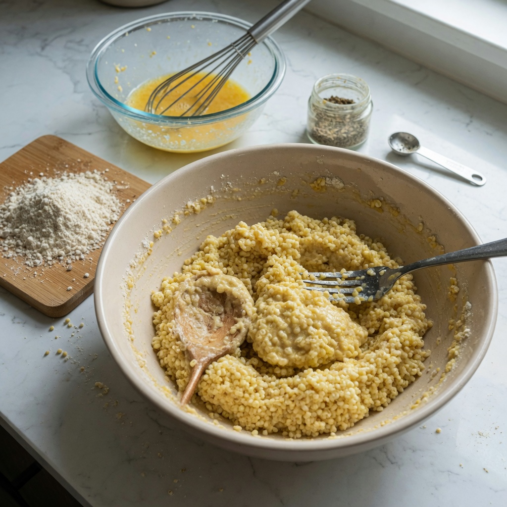 Baked Egg Millet Bites for Cats step 3
