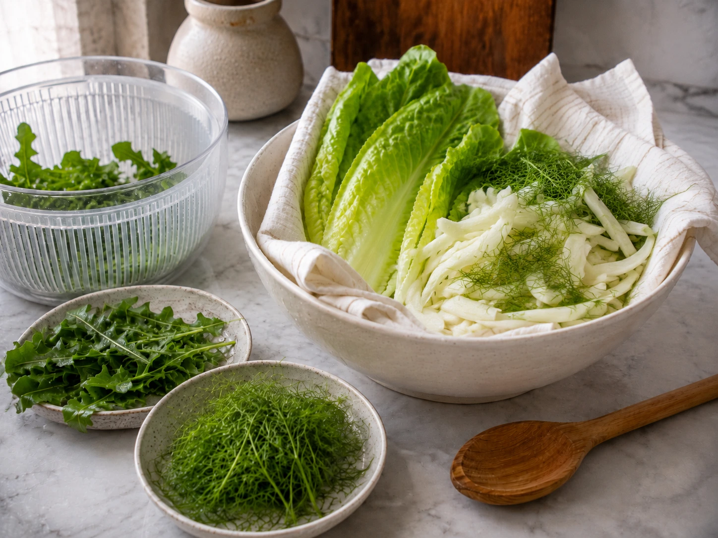 Fennel, Dandelion and Romaine Forage Salad for Rabbits step 3