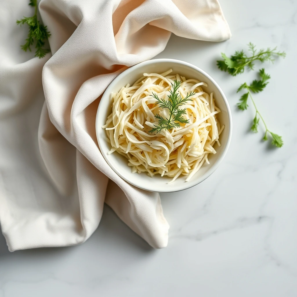 Finely Shredded Kohlrabi with Fresh Dill for Small Pets step 6