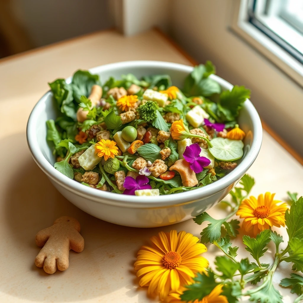 Fresh Garden Forage Medley: a Natural Enrichment Blend