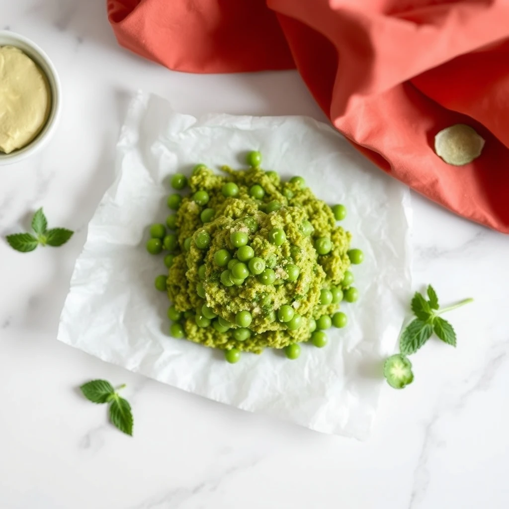 Fresh Green Pea & Mint Enrichment Mash: A Cooling Treat for Dogs, Rabbits, and Small Pets step 3