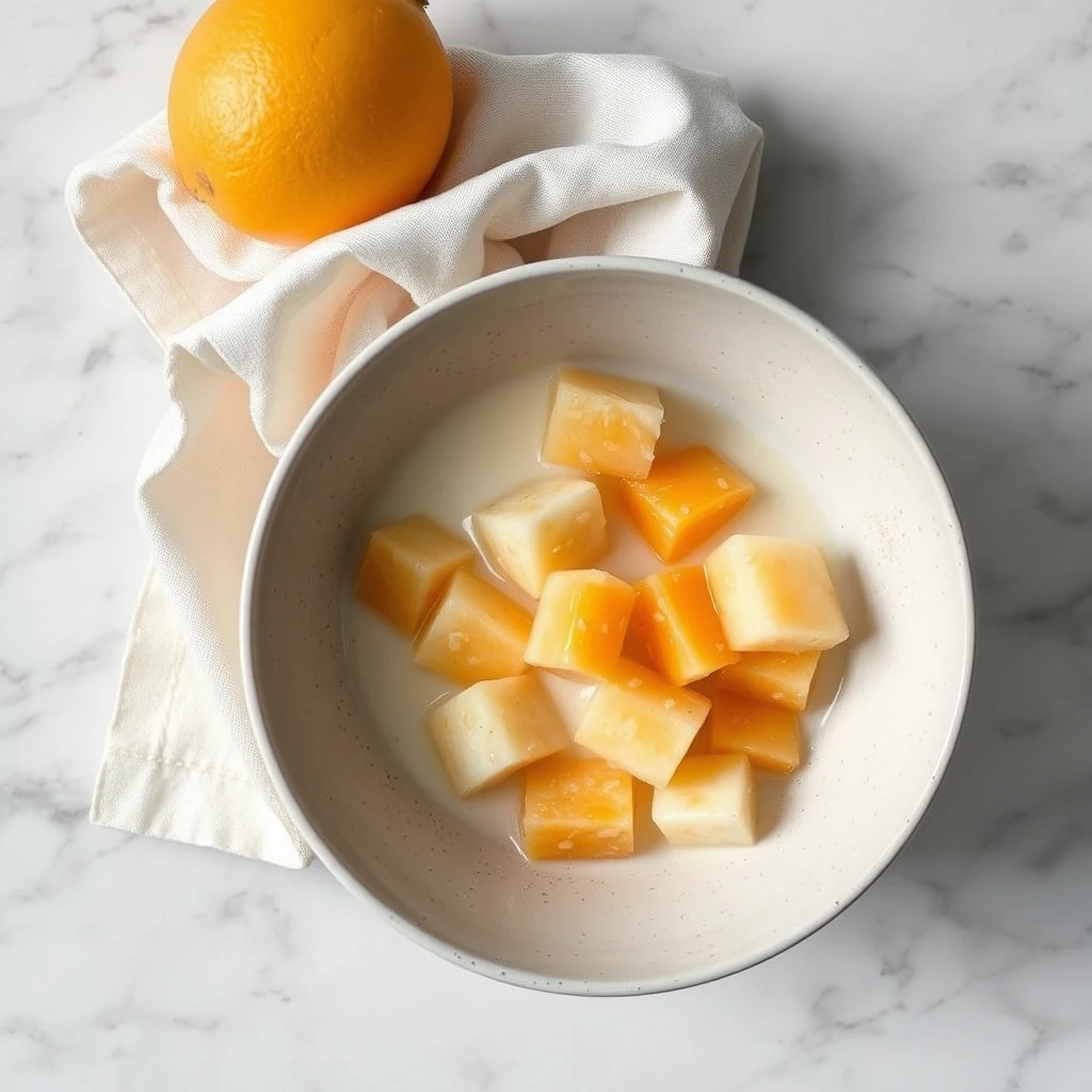 Frozen Goat Milk and Melon Cubes: A Cool, Hydrating Treat for Dogs and Cats step 6